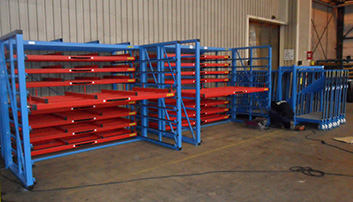 Storage systems for horizontal and vertical storage of sheets