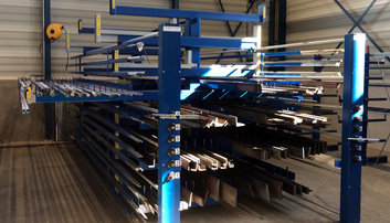 cantilever storage rack for profiles