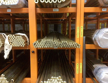 storage copper pipes extractible drawers